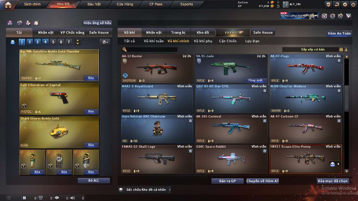 shop acc cf uy tin gia re
